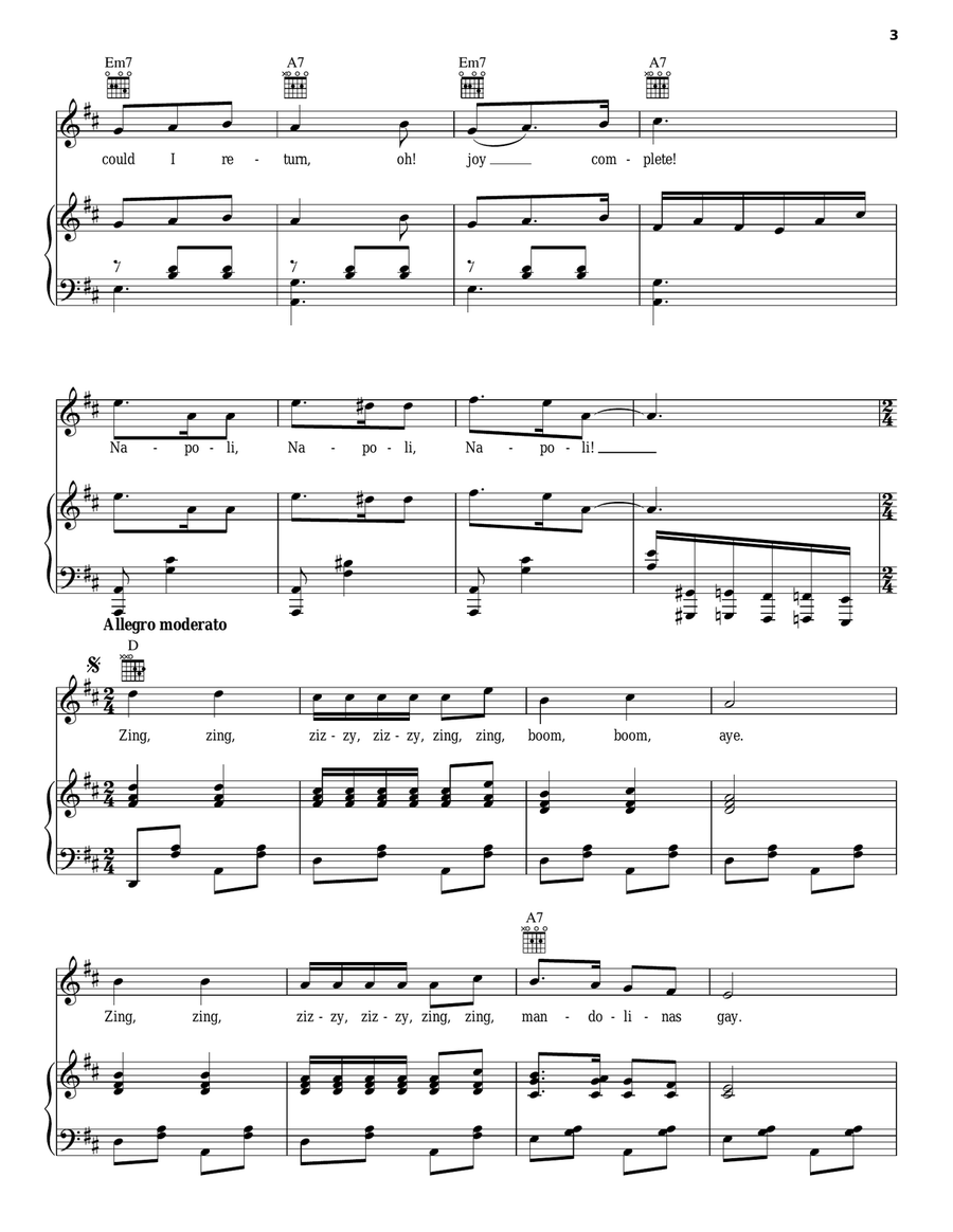 Italian Street Song Italian Street Song Acoustic Guitar scores gallery preview page 3