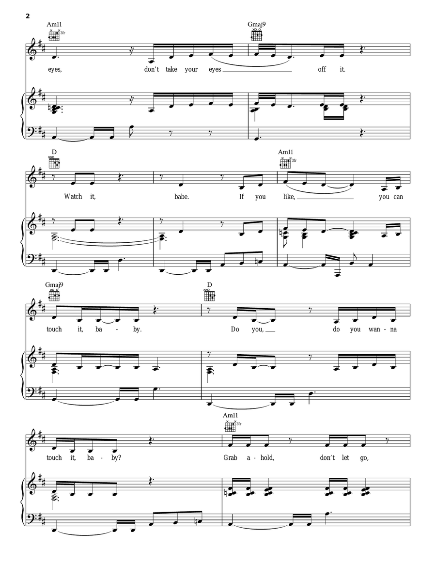 Rocket Piano, Vocal, Guitar scores gallery preview page 2