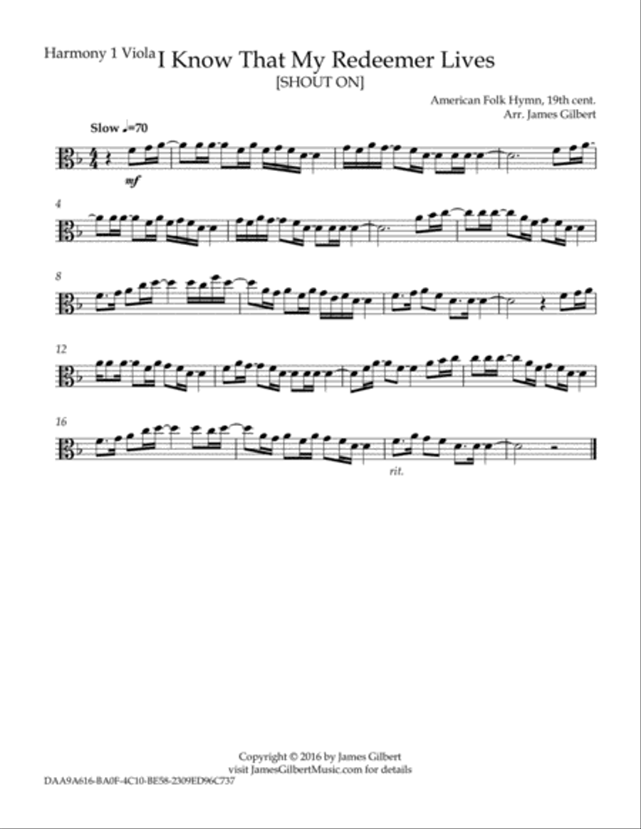 I Know That My Redeemer Lives Small Ensemble scores gallery preview page 3