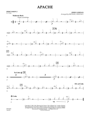 Apache (Percussion Section Feature) - Percussion 2