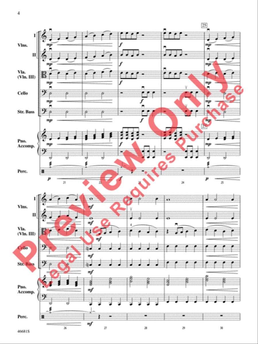 Barnburner String Orchestra scores gallery preview page 5