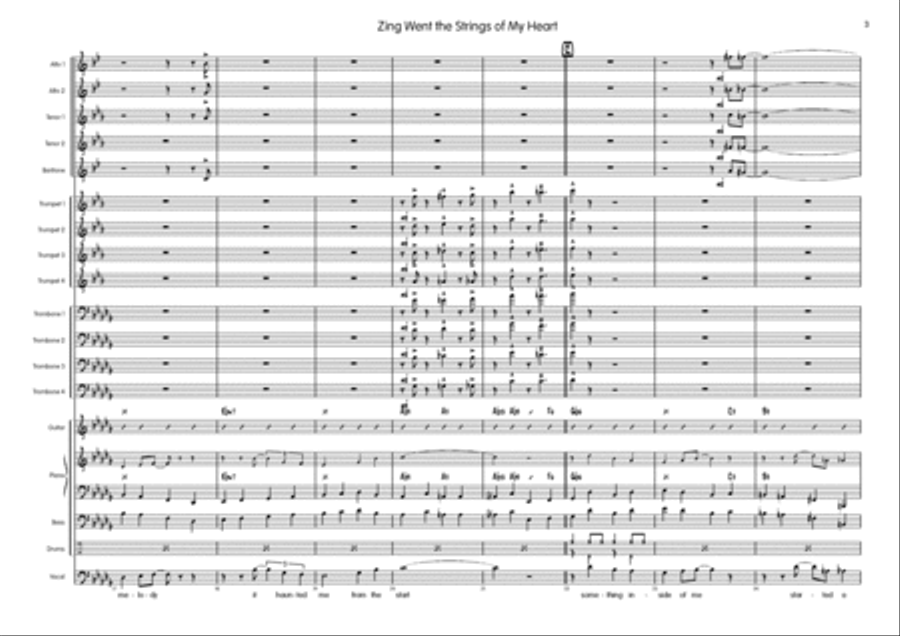 Zing! Went The Strings Of My Heart Big Band scores gallery preview page 4