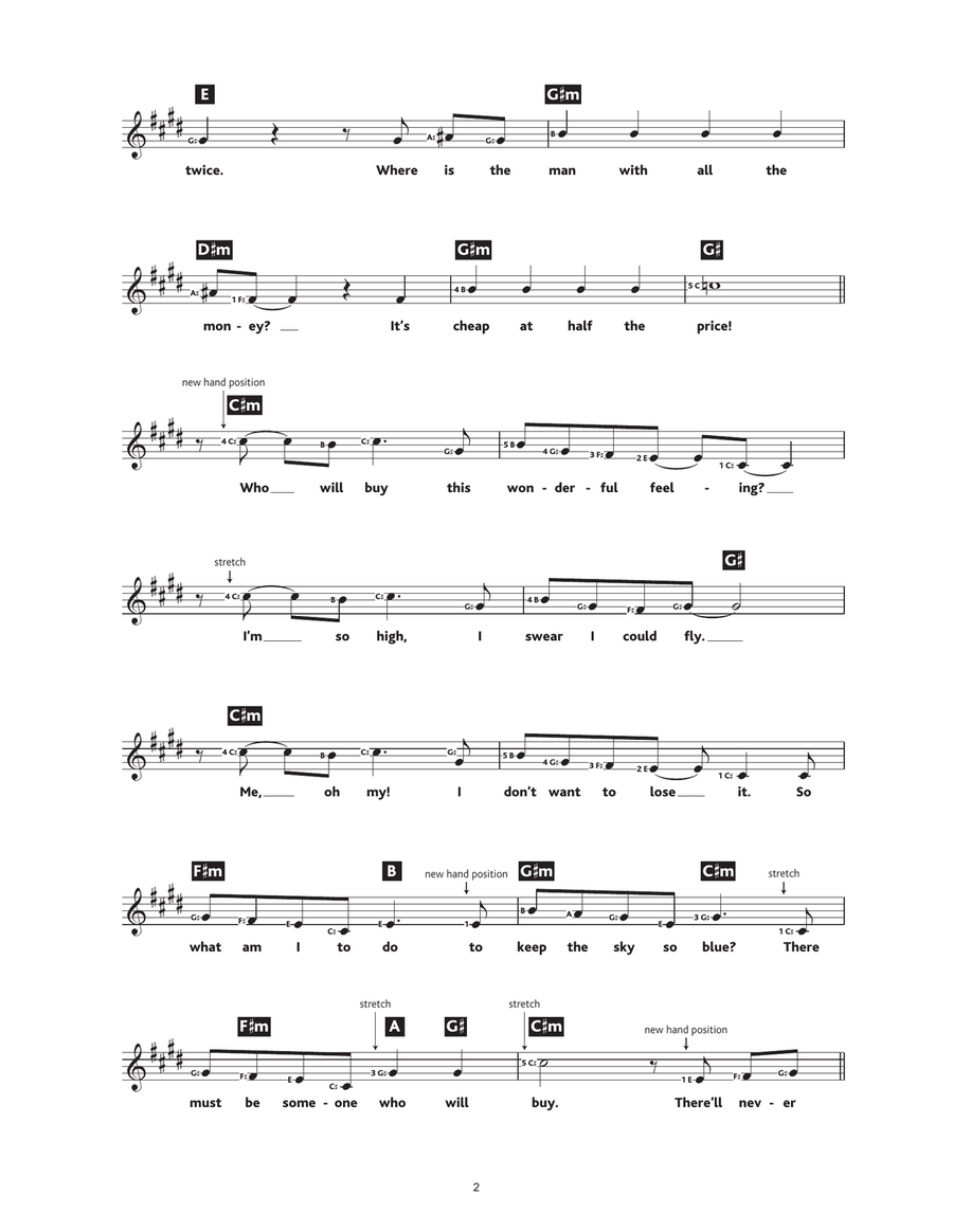 Who Will Buy (from Oliver!) Piano Solo scores gallery preview page 2