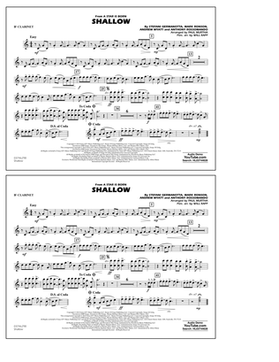 Shallow (from A Star Is Born) (arr. Paul Murtha) - Bb Clarinet