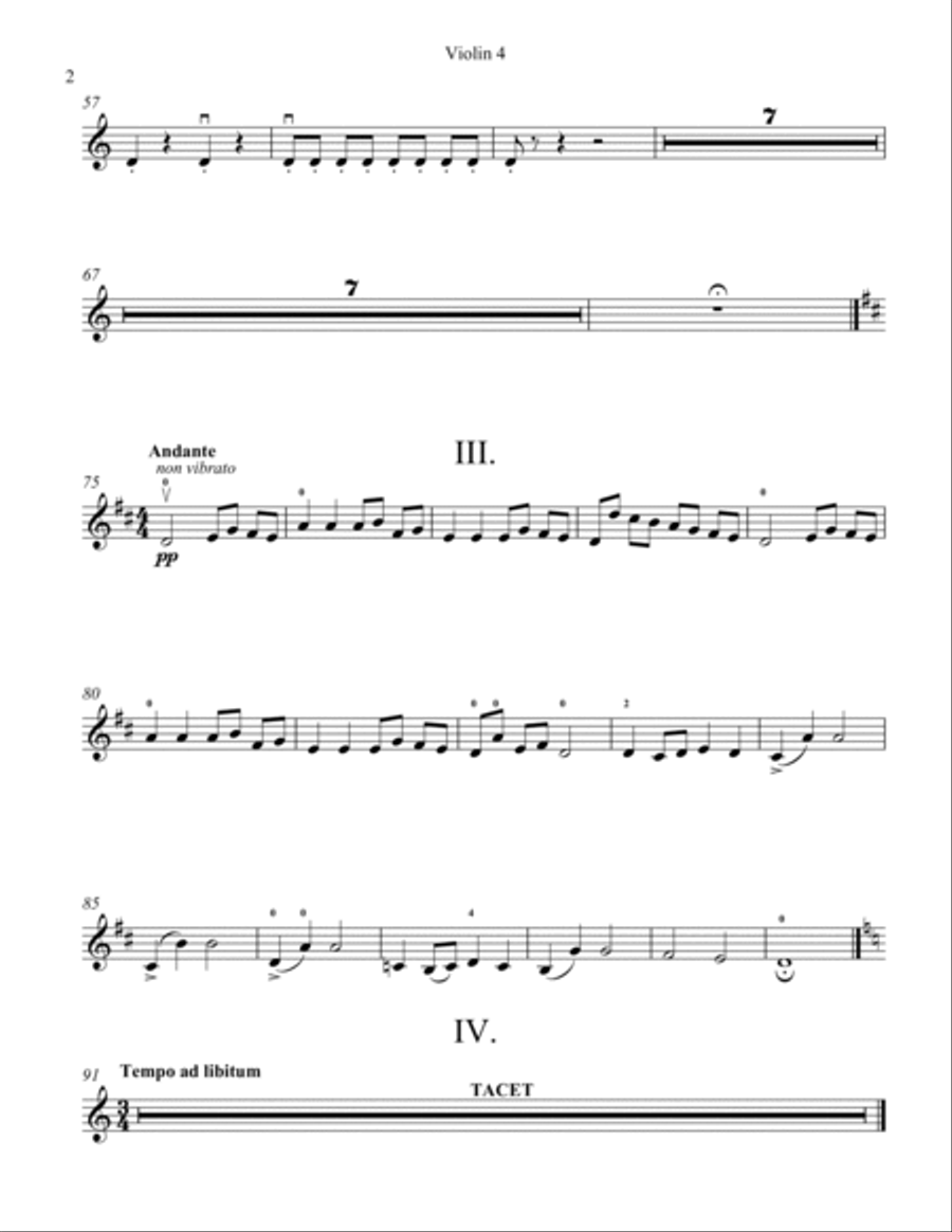 Carnival of the Animals Violin Solo scores gallery preview page 2
