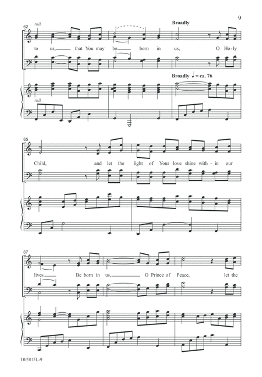 Be Born in Us 4-Part scores gallery preview page 9