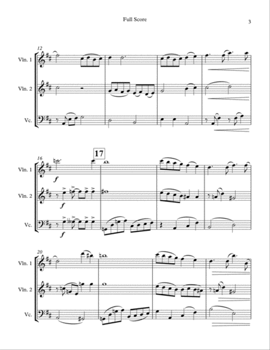 Isn't It Romantic? Isn't It Romantic? String Trio scores gallery preview page 3