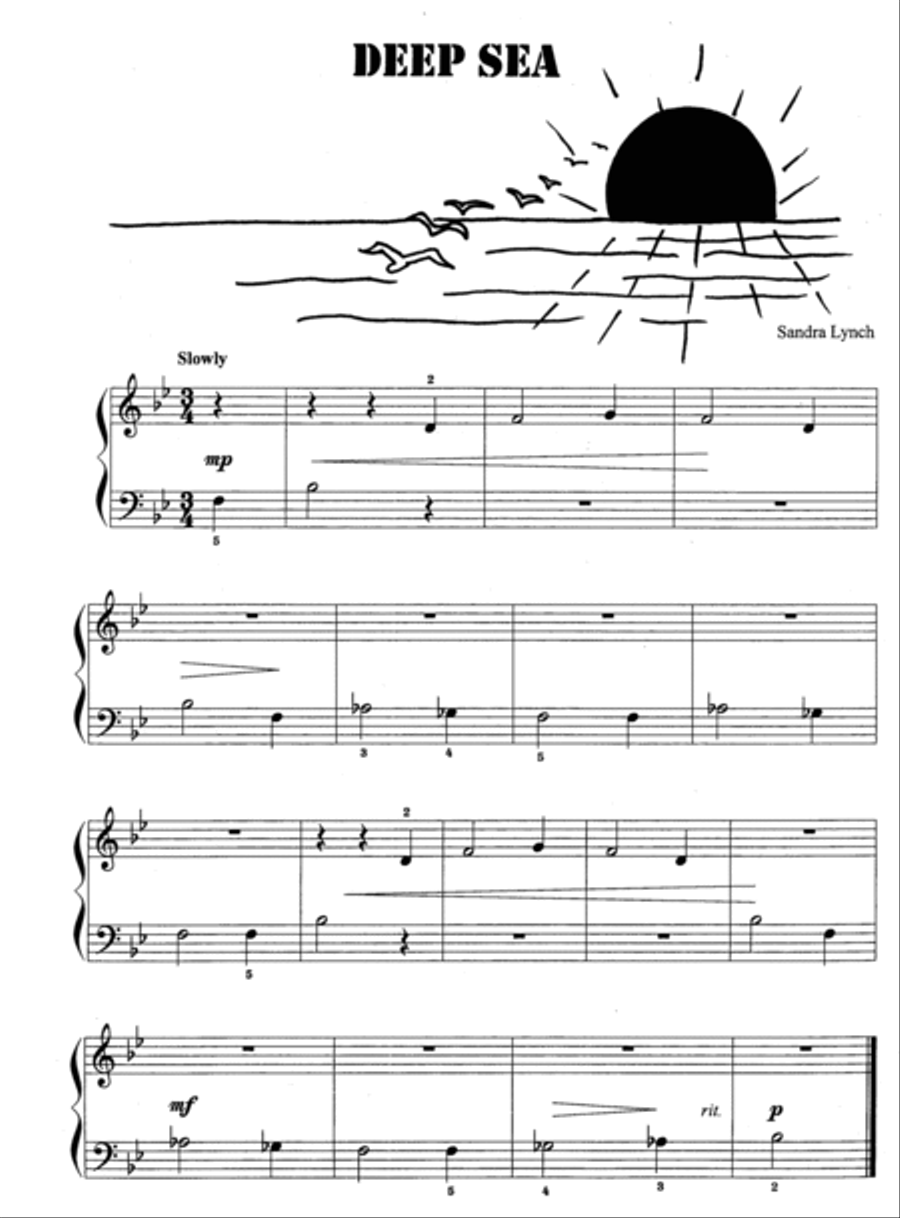 Deep Sea (with Teacher's Accompaniment) Easy Piano scores gallery preview page 2