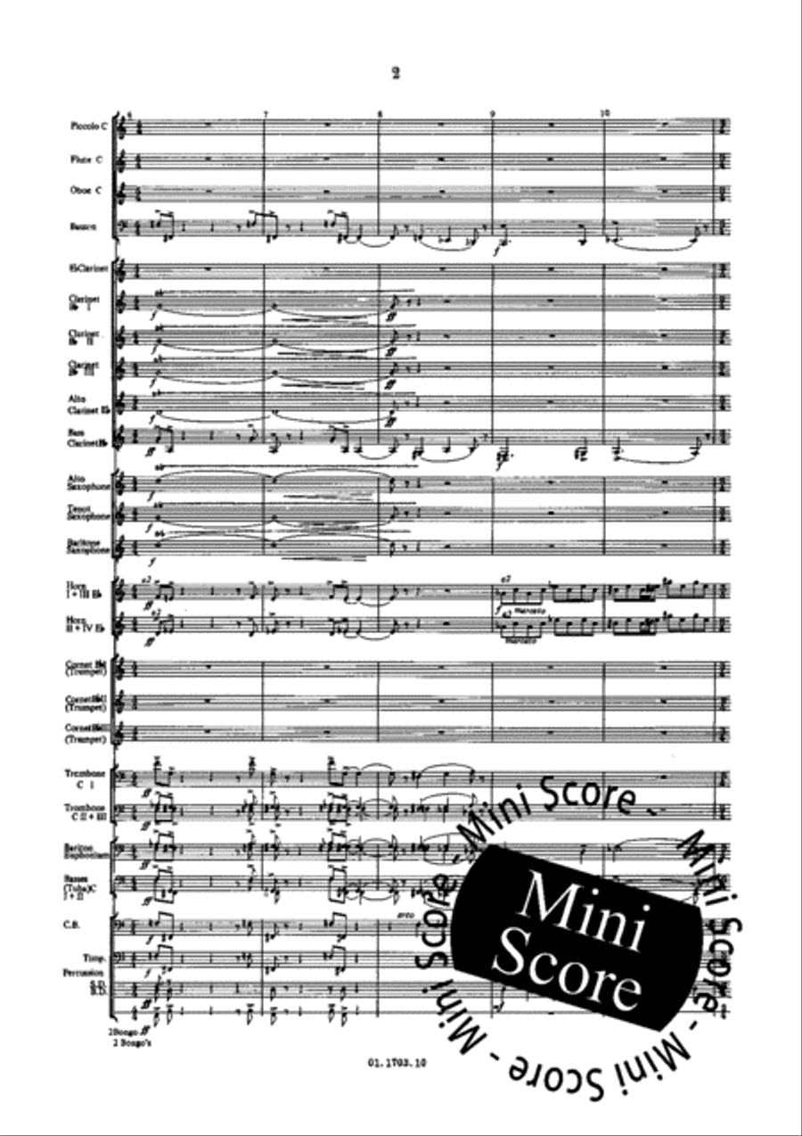 Windmusic Opus 123 Concert Band scores gallery preview page 8