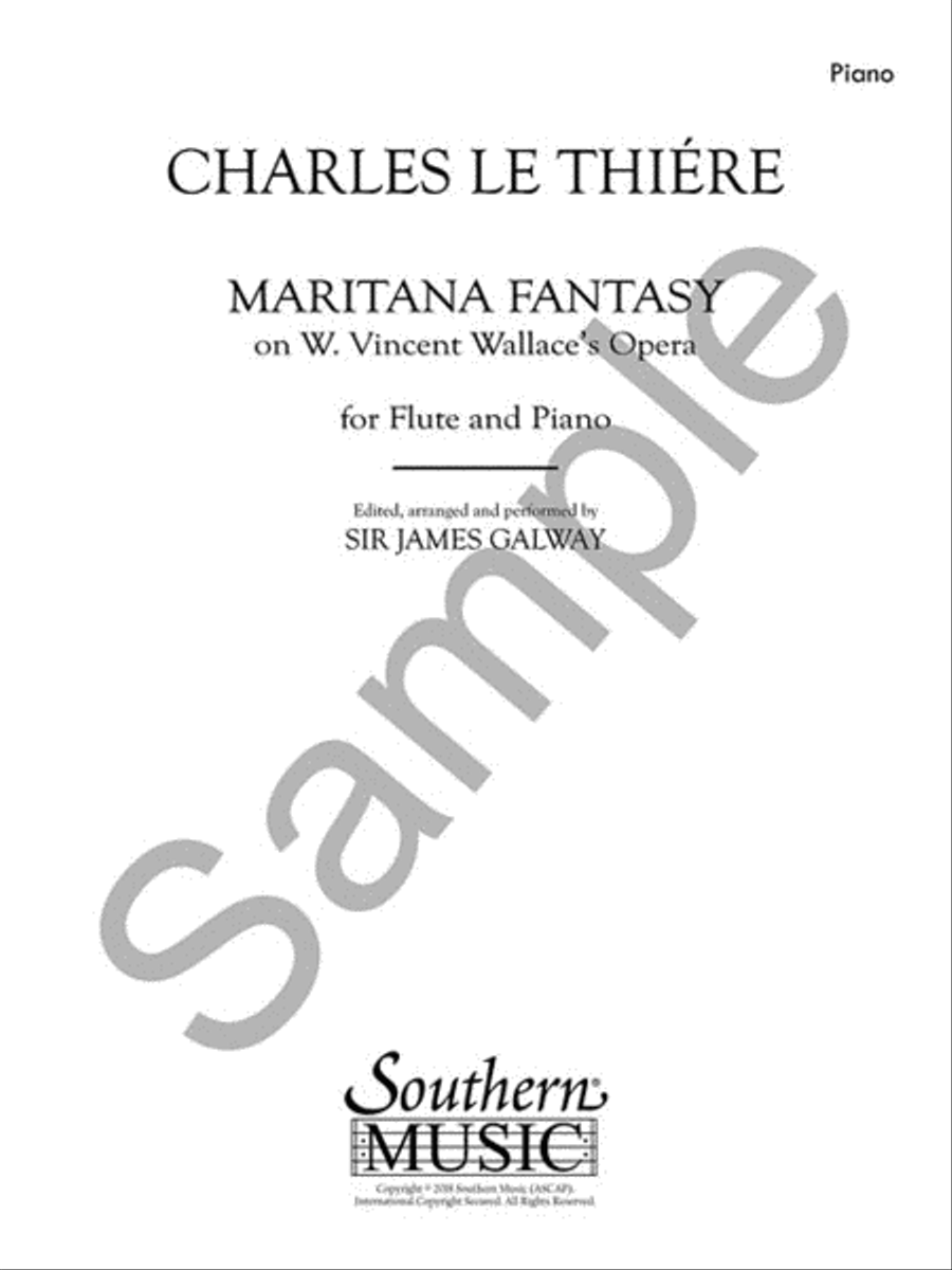 Maritana Fantasy: On V. Wallace's Opera Flute Solo scores gallery preview page 2