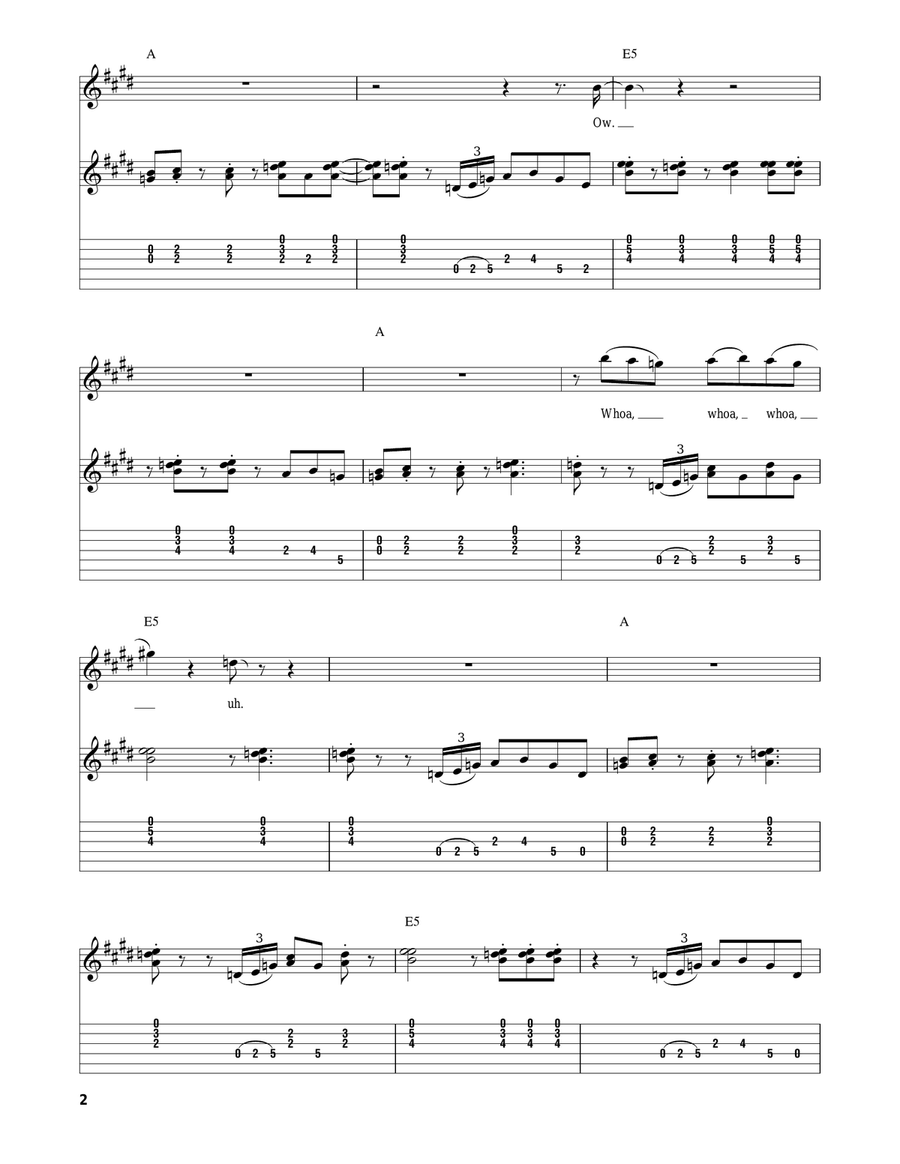Finish What Ya Started Acoustic Guitar scores gallery preview page 2