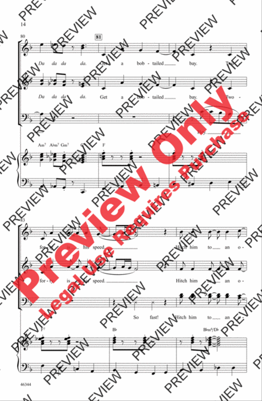 Jingle Bells Jingle Bells 4-Part scores gallery preview page 14