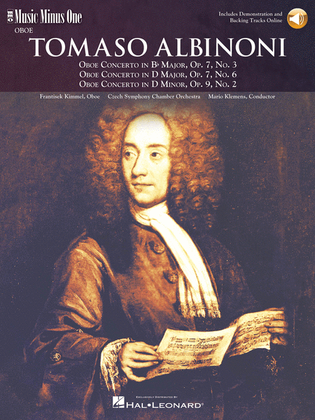 Book cover for Albinoni – Oboe Concerti B-flat, Op. 7 No. 3; D Major, Op. 7, No. 6; D Minor, Op. 9, No. 2