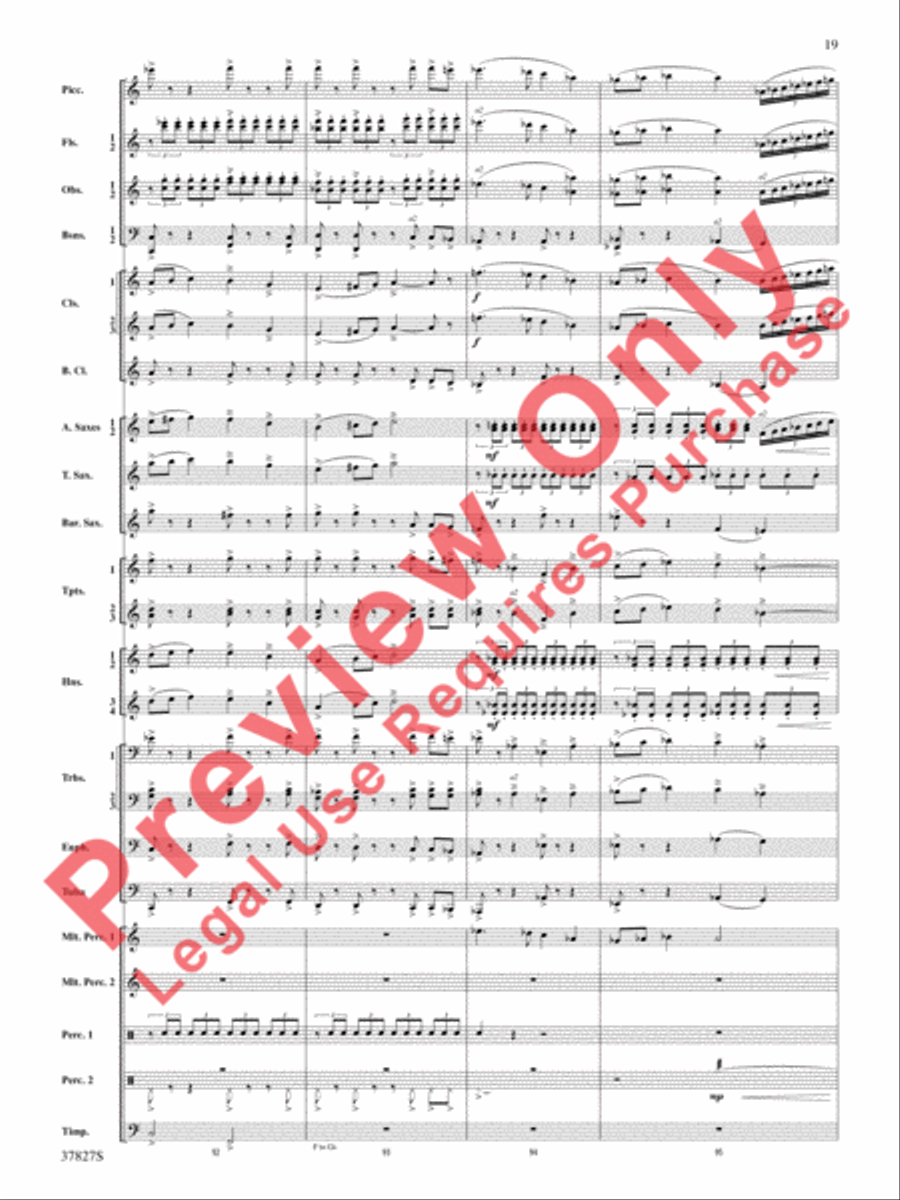 The Winged Stallion Concert Band scores gallery preview page 20