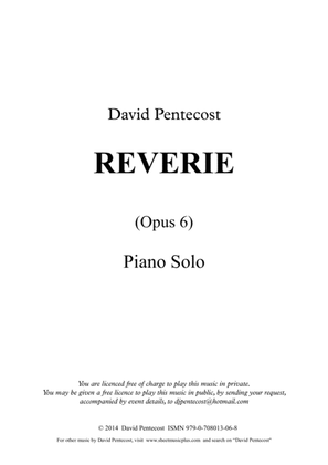 Book cover for Reverie, Opus 6