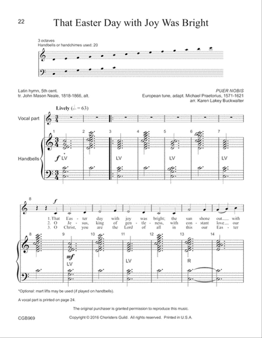 Ring and Sing the Seasons Handbell Choir scores gallery preview page 13