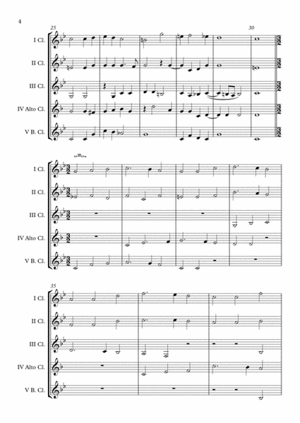 Also hat Gott die Welt geliebt SWV 380 (Heinrich Schütz) Clarinet Choir arr. Adrian Wagner image number null