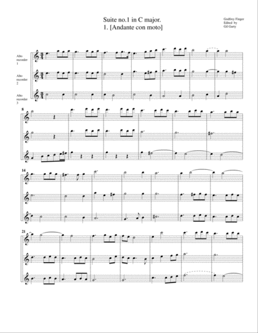 2 suites for 3 Alto recorders Alto Recorder scores gallery preview page 2