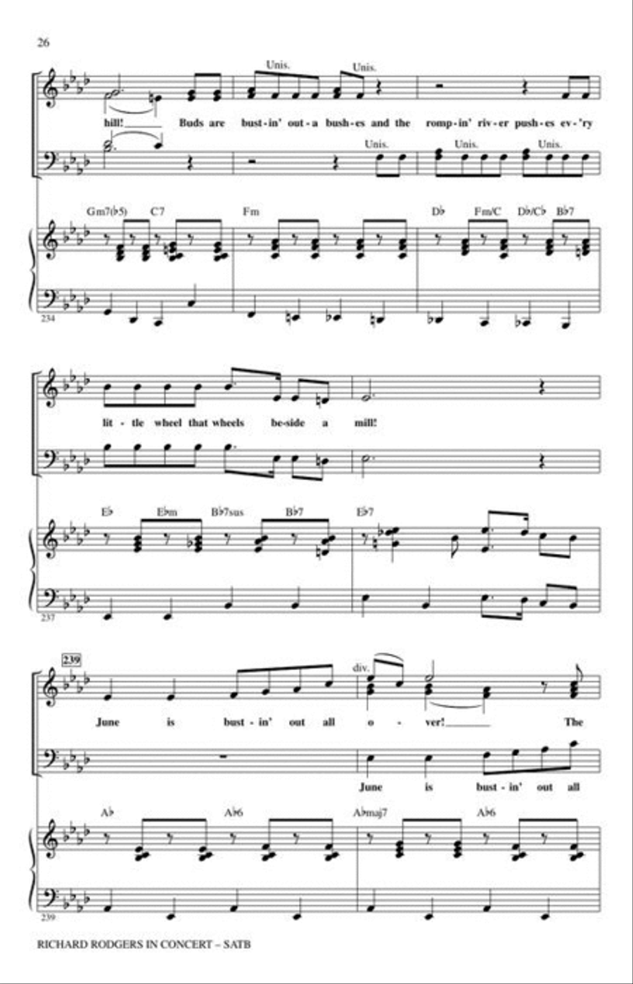 Richard Rodgers in Concert (Medley) 4-Part scores gallery preview page 7