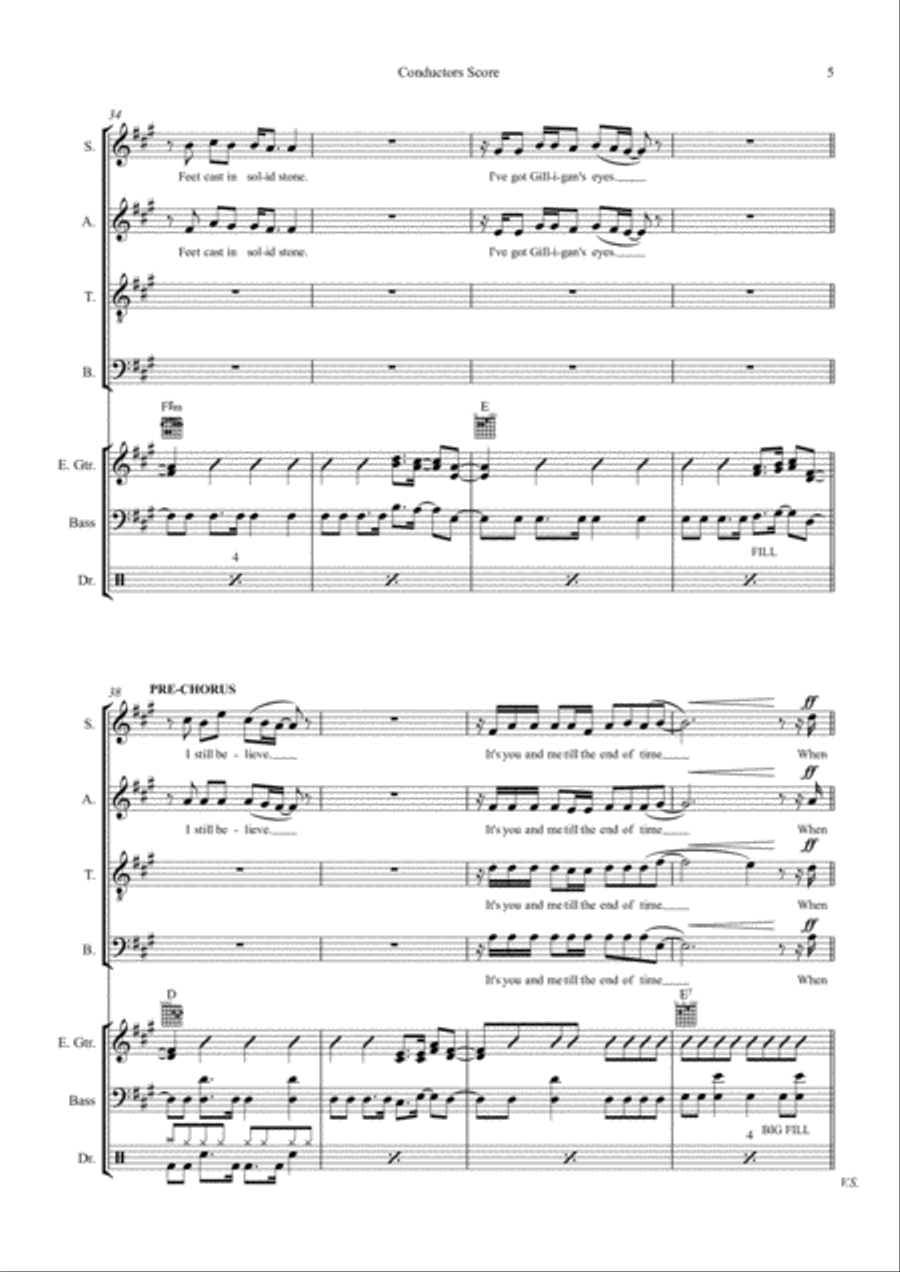 Many Of Horror (when We Collide) 4-Part scores gallery preview page 5