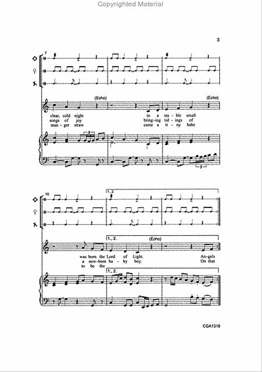 Echo Carol 2-Part scores gallery preview page 3