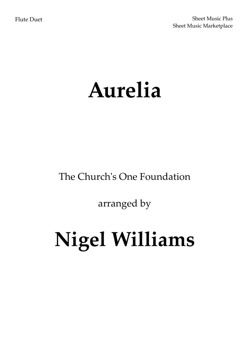 Aurelia (The Church's One Foundation), for Flute Duet image number null