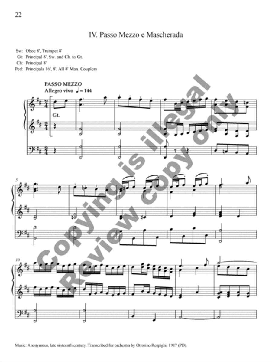 Ancient Airs and Dances, Suite No. 1 Organ Solo scores gallery preview page 43