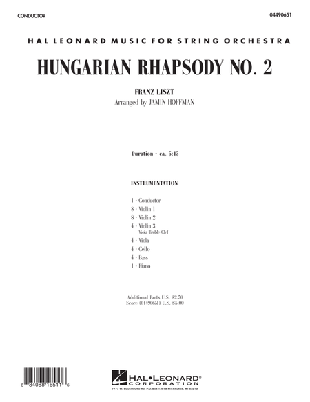 Hungarian Rhapsody No. 2 - Full Score