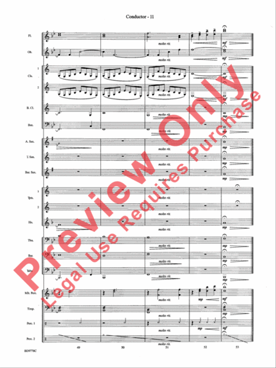 Cantique de Noel (O Holy Night) Concert Band scores gallery preview page 13