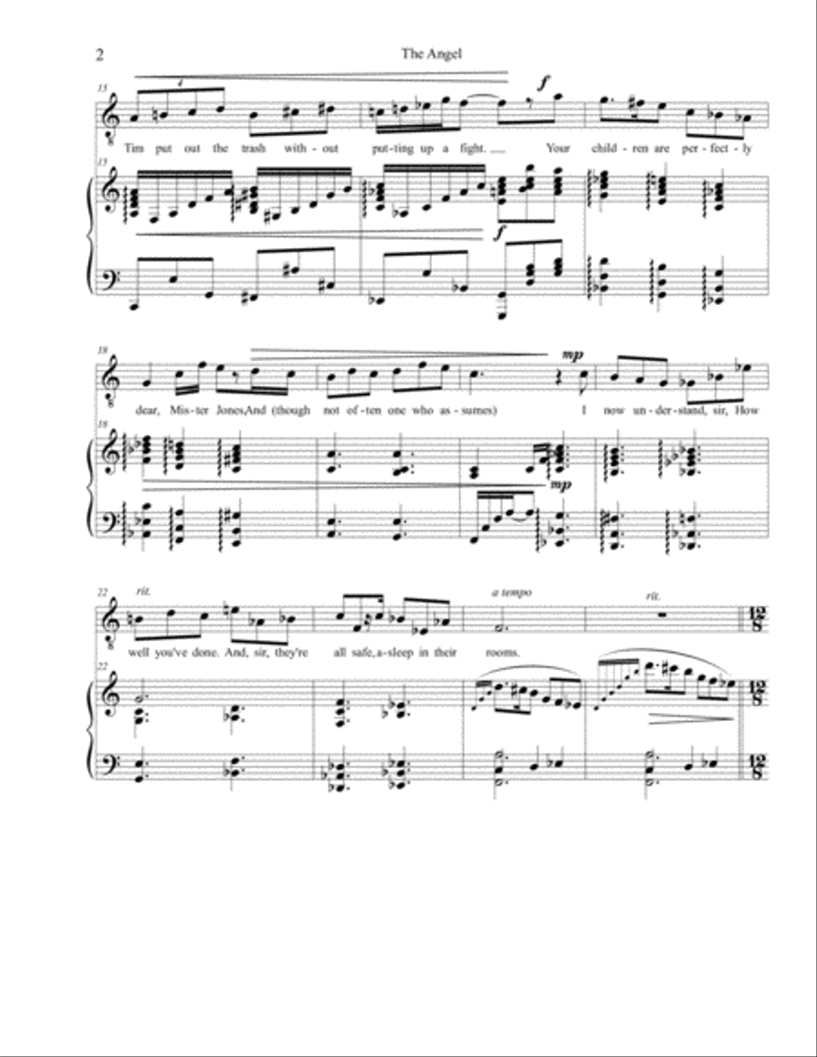 Songs for Halloween: 4. The Angel High Voice scores gallery preview page 2