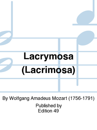 Book cover for Lacrymosa (Lacrimosa)