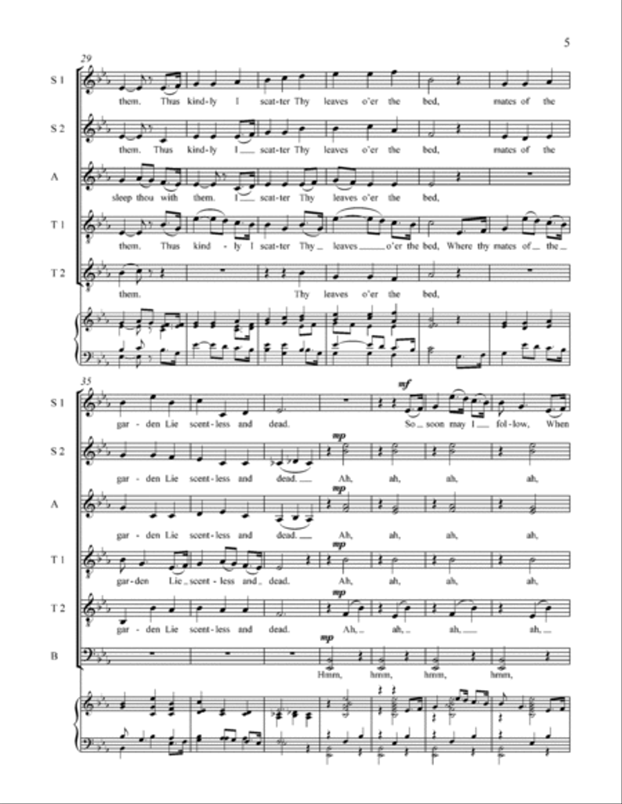 The Last Rose of Summer Divisi scores gallery preview page 11