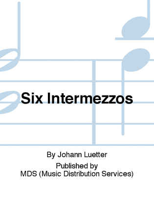 Book cover for Six Intermezzos