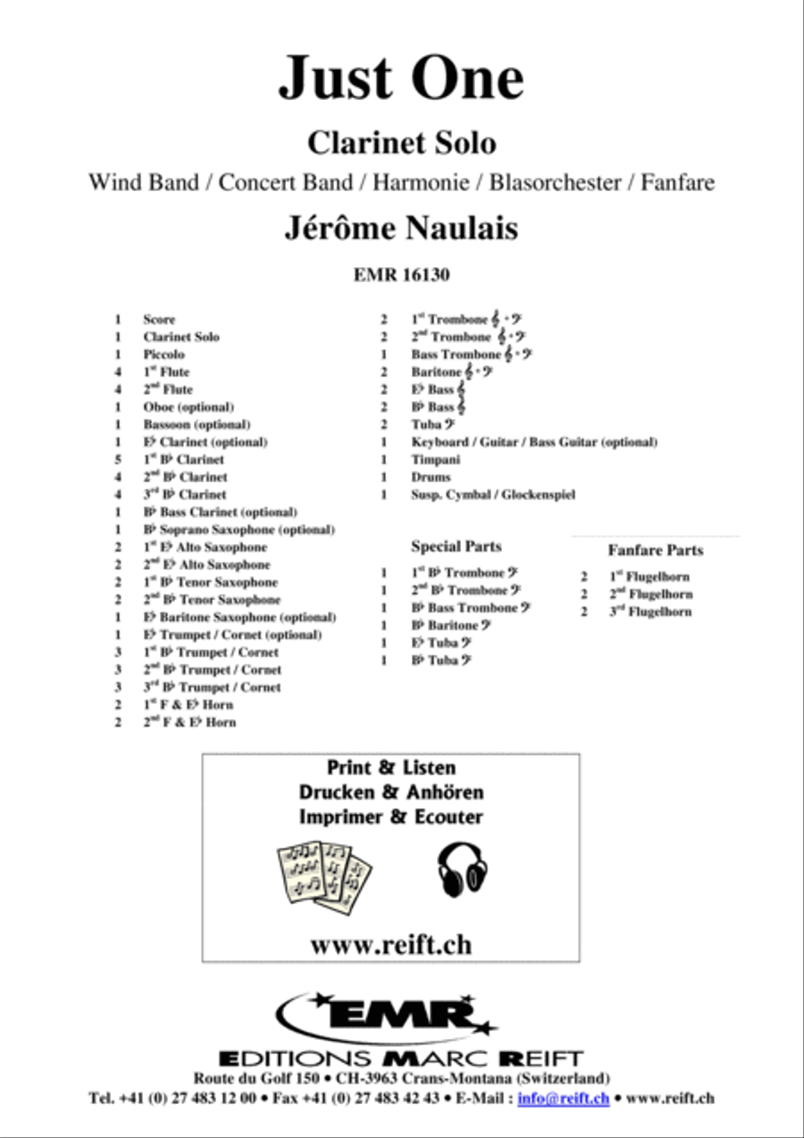 Just One Concert Band scores gallery preview page 2