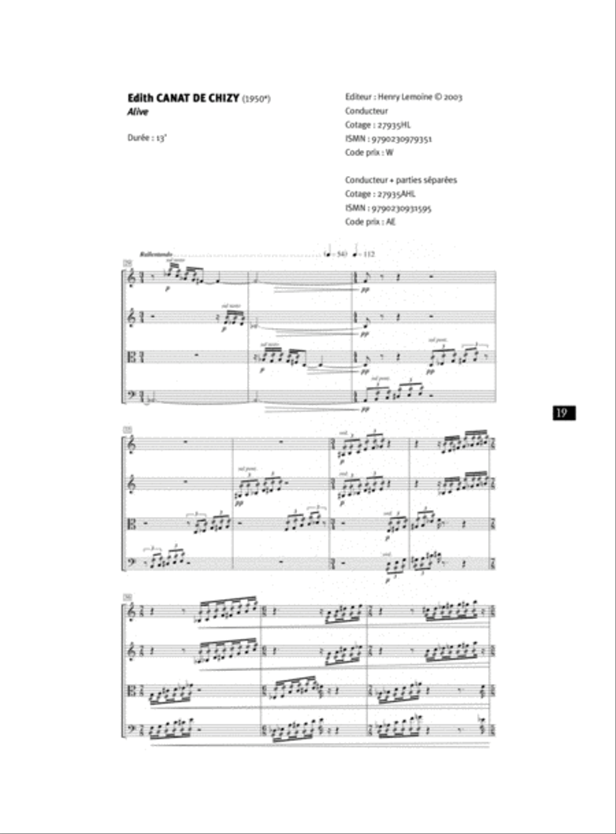 Alive String Quartet scores gallery preview page 2