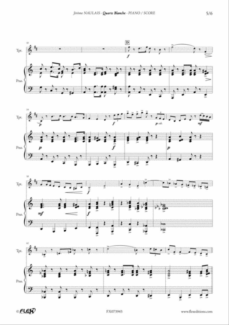 Quarte Blanche Cornet scores gallery preview page 6