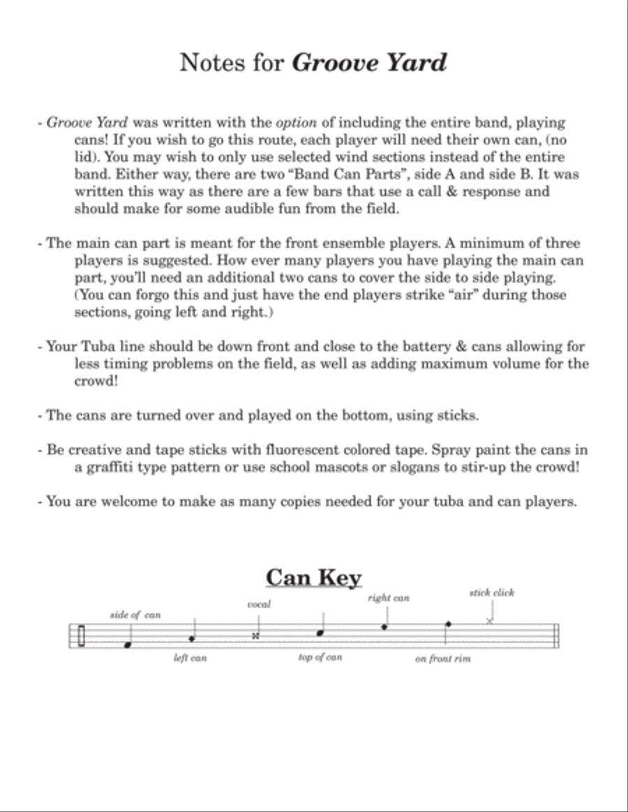 Groove Yard w/Tutor Tracks Tuba scores gallery preview page 3