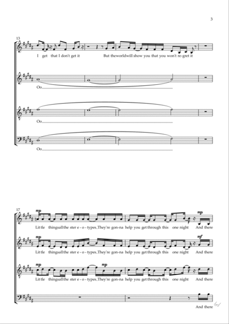 Secret For The Mad 4-Part scores gallery preview page 3