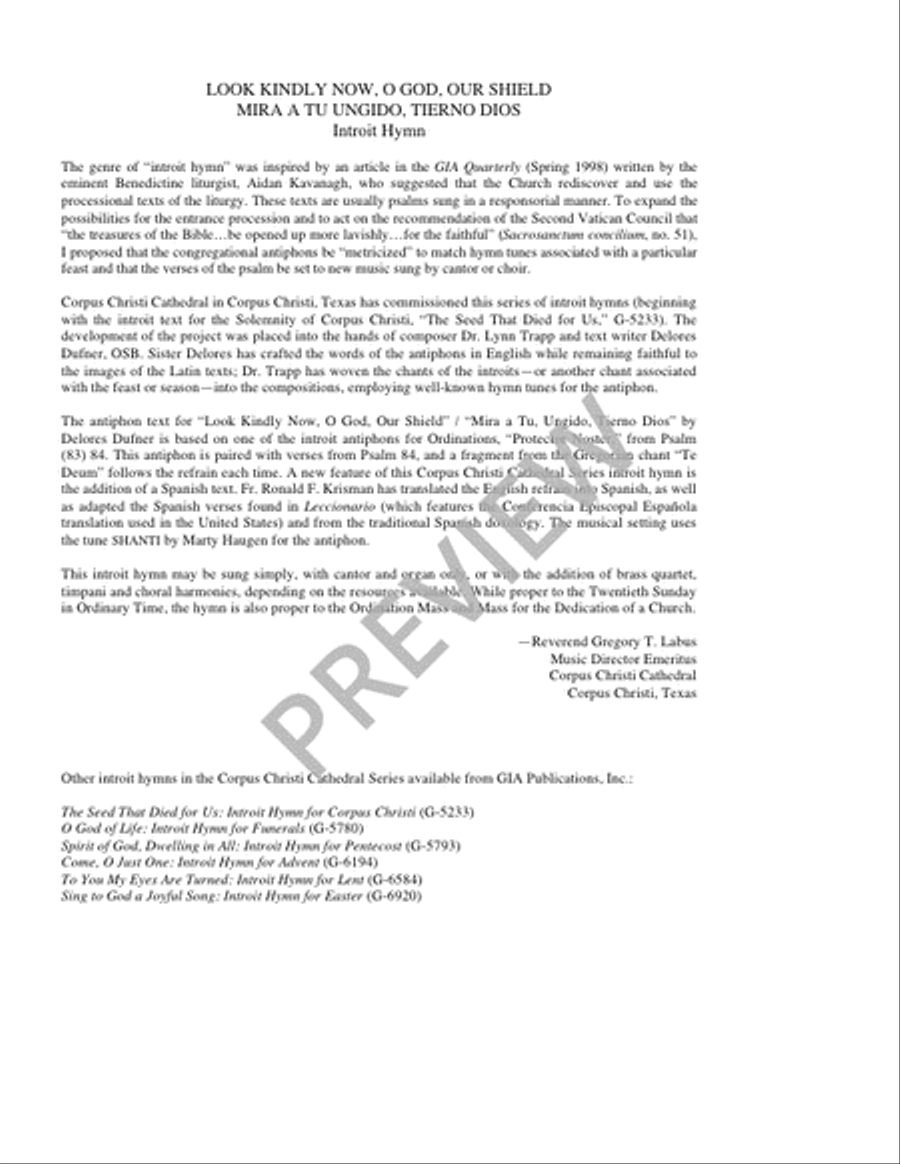 Look Kindly Now, O God, Our Shield / Mira a Tu Ungido, Tierno Dios 4-Part scores gallery preview page 2