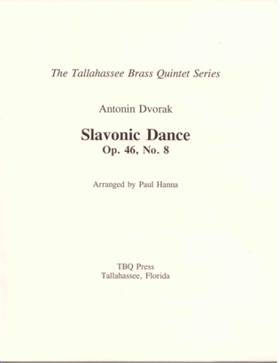 Book cover for Slavonic Dance, Op. 46, No. 8