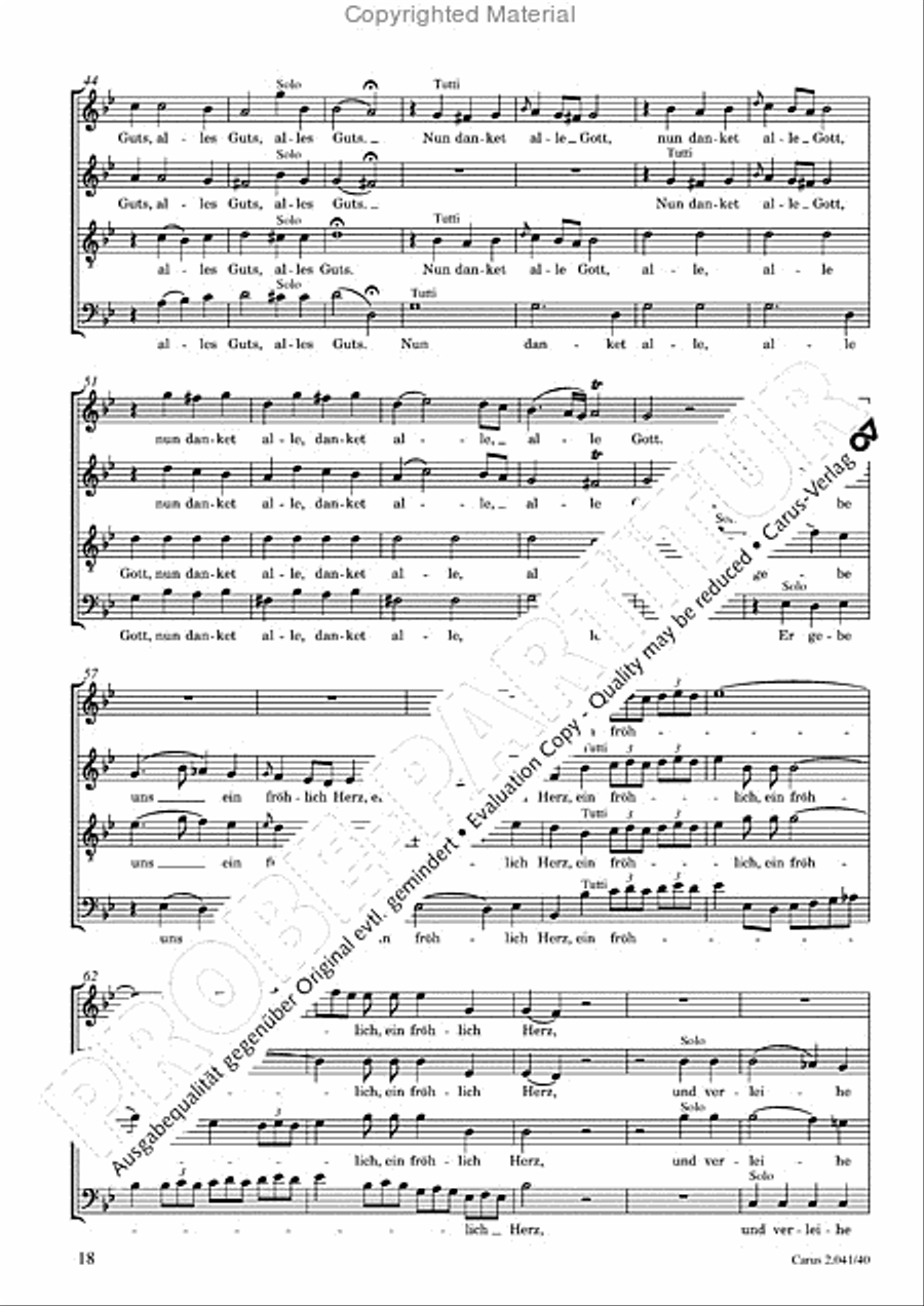 Motets and arias for choirs collected and edited by Johann Adam Hiller, vol. 4 Voice Solo scores gallery preview page 19
