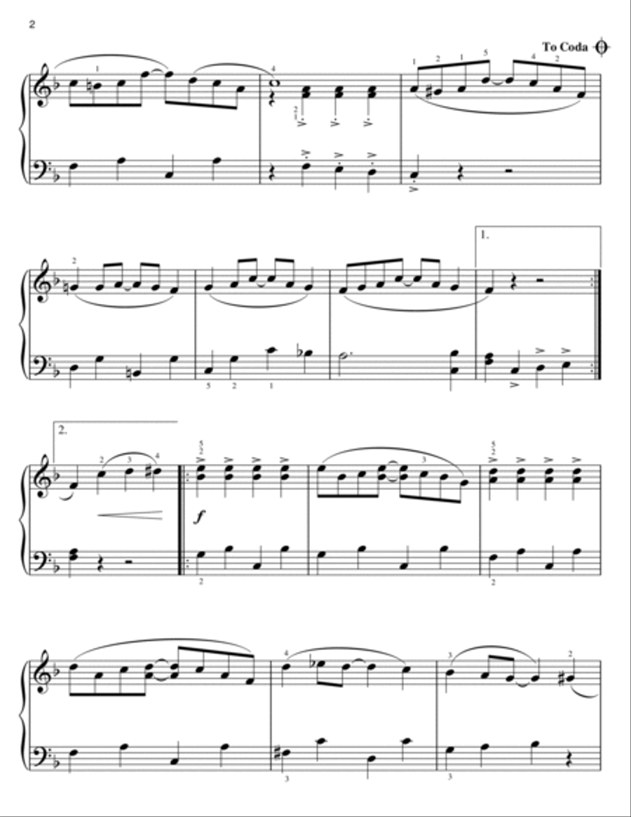 Champagne Rag (arr. Phillip Keveren) Easy Piano scores gallery preview page 2