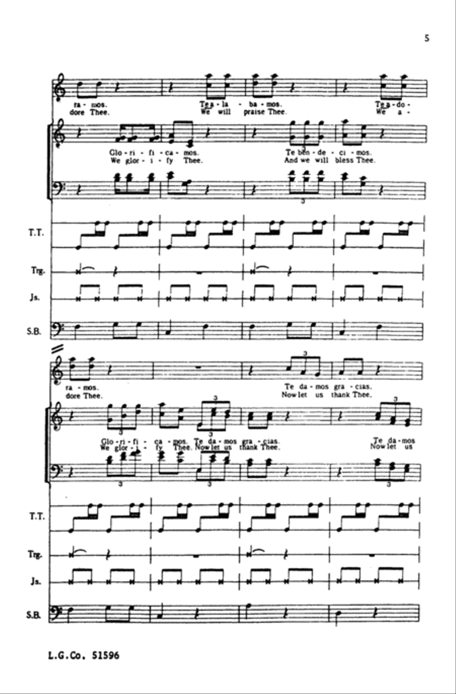 Gloria (from Misa Criolla) Choir scores gallery preview page 4