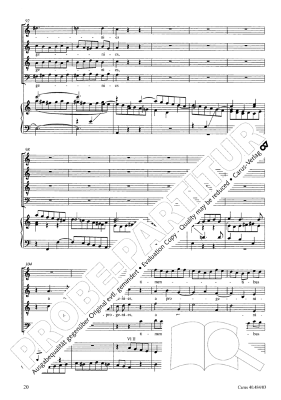 Magnificat in D ATB scores gallery preview page 21