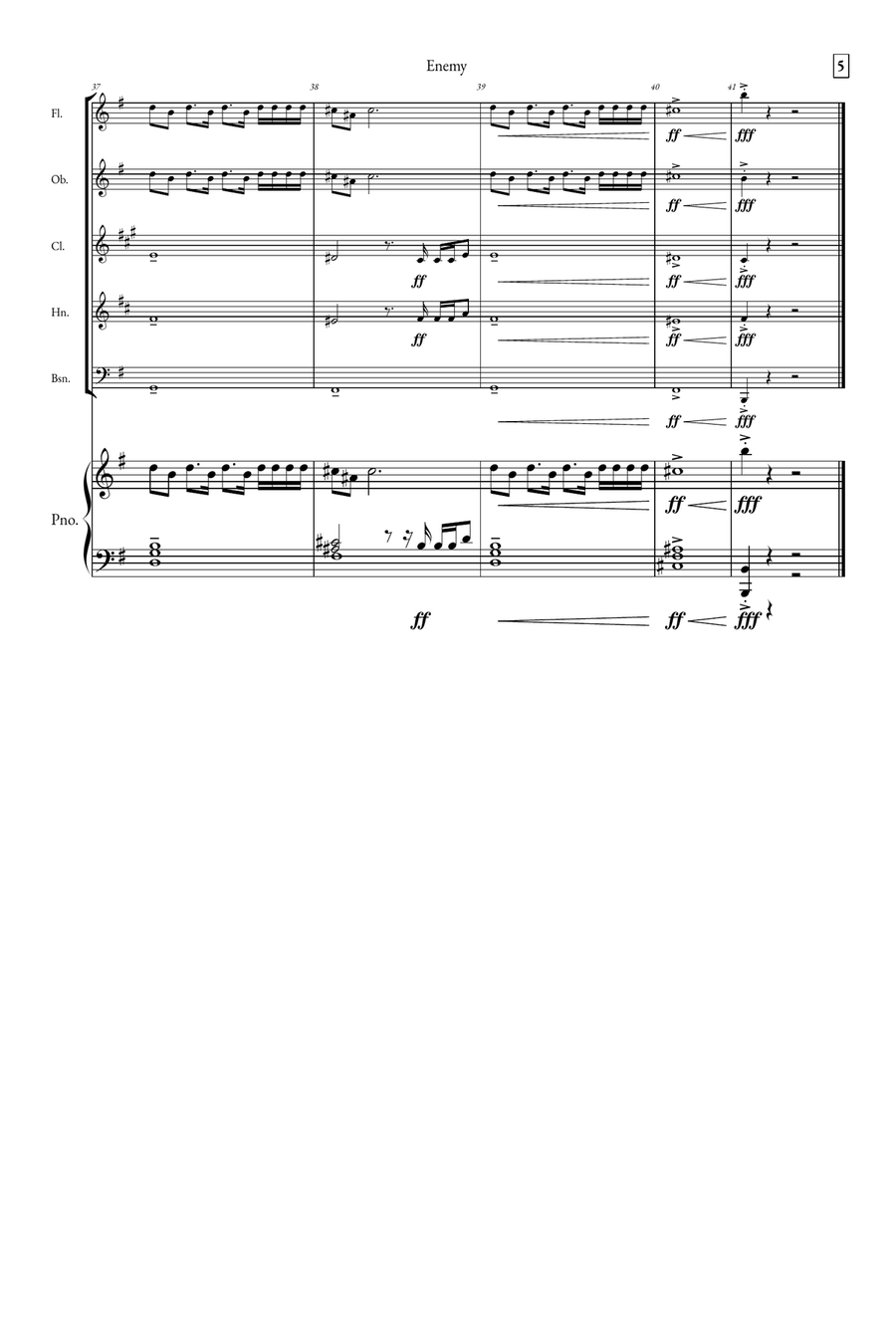Enemy Small Ensemble scores gallery preview page 5