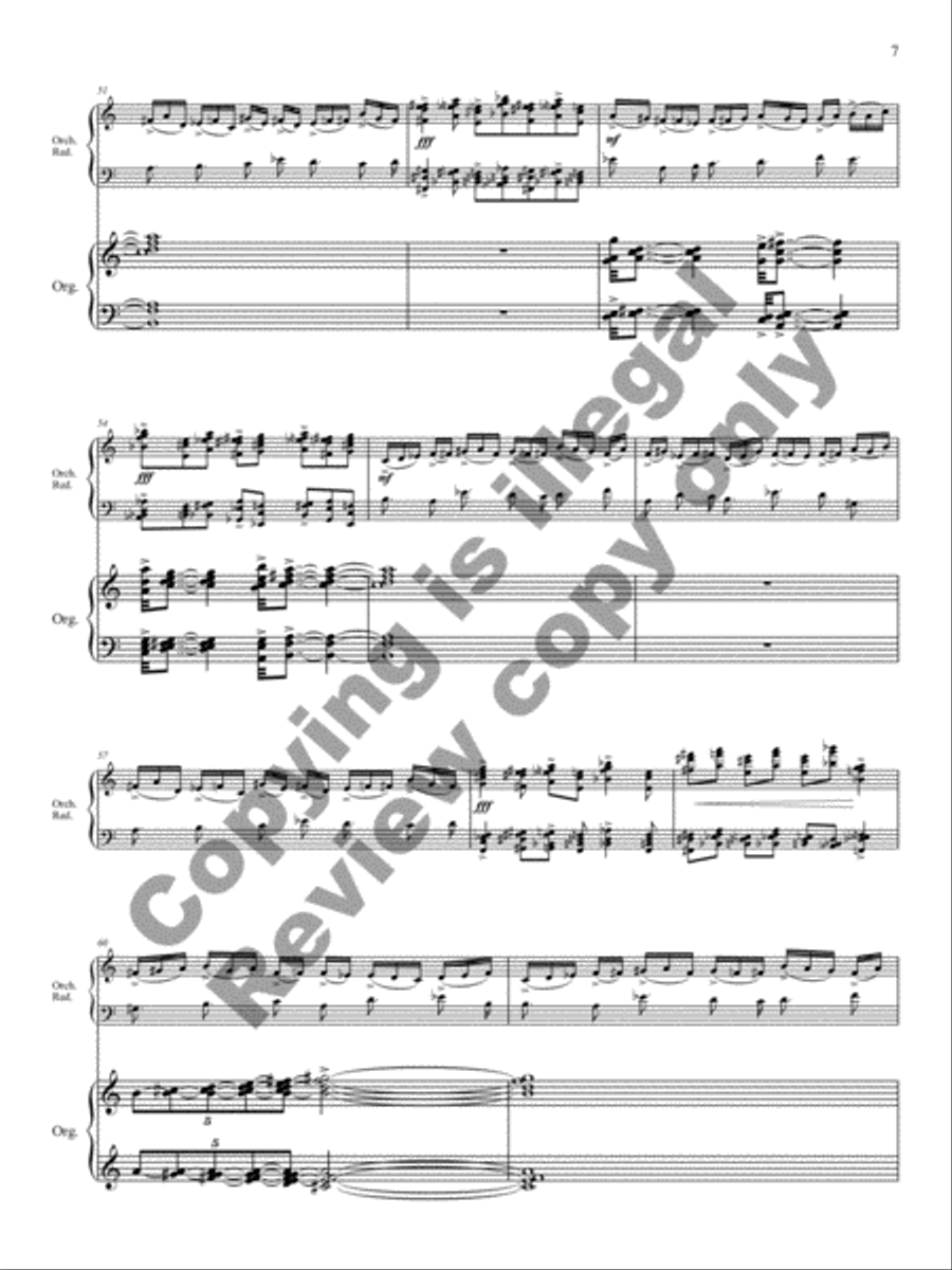 Triptych for Organ and Large Orchestra Orchestra scores gallery preview page 7