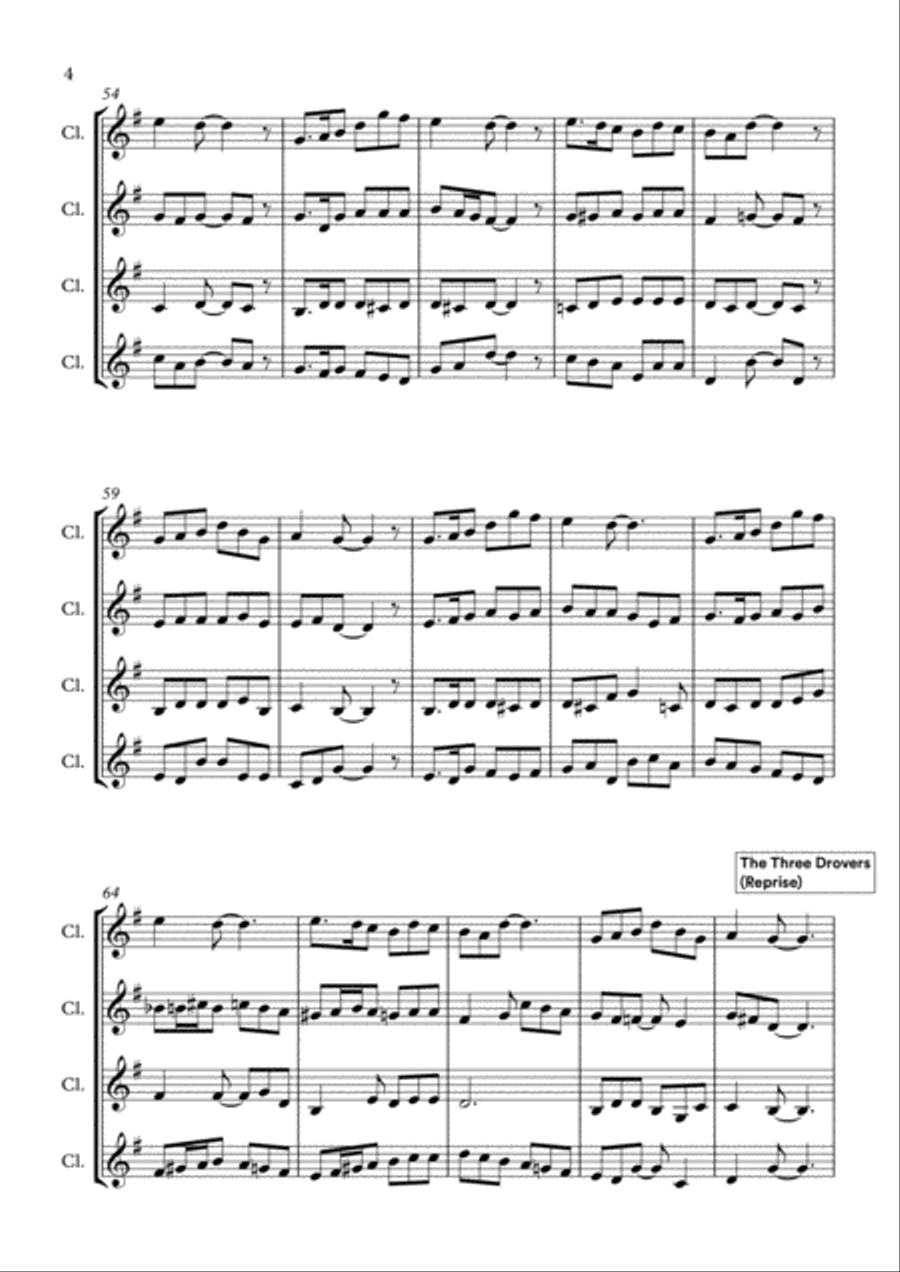 An Australian Christmas Woodwind Quartet scores gallery preview page 4