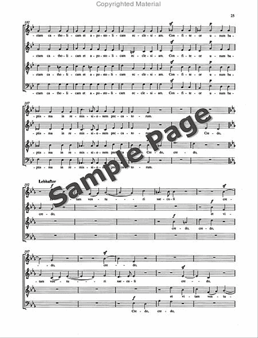 Missa Sacra Op. 147 4-Part scores gallery preview page 26