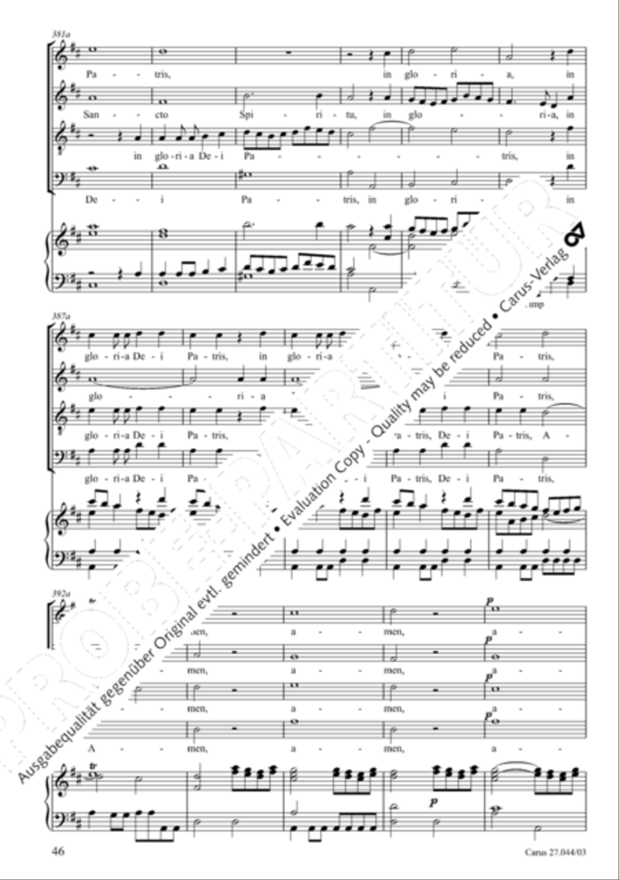 Messa per il Santissimo Natale 4-Part scores gallery preview page 47