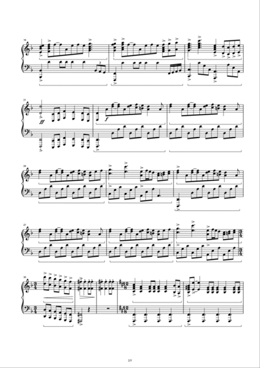 Up Is Down Up Is Down Piano Solo scores gallery preview page 2